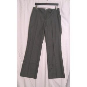 Calvin Klein Women Gray Flat Front Dress Pants Size 8 Polyester Blend